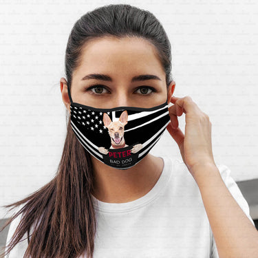 Personalized Dog Gift Idea - Bad Dog Winking Eye For Dog Lovers - Cloth Mask